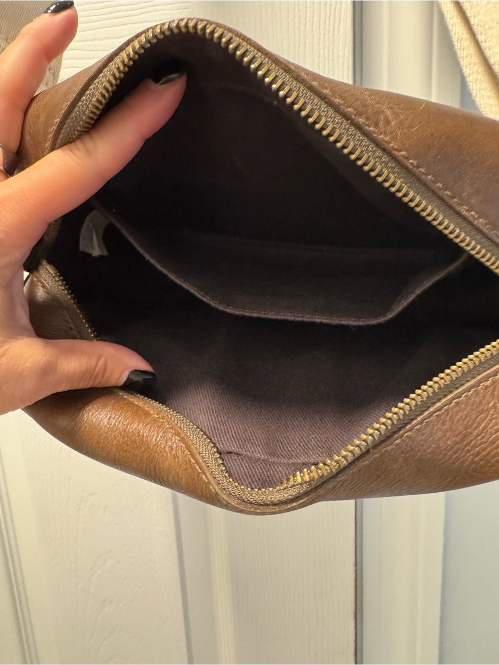 Madewell Dark Brown Leather and Suede Crossbody - Picture 4 of 6
